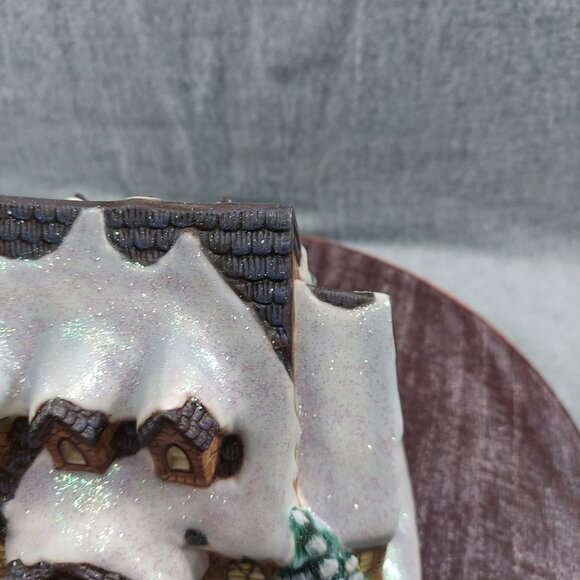 Stone Hill Chapel  Thomas Kinkade Collectible Ceramic Holiday Village Miniature - Picture 4 of 14